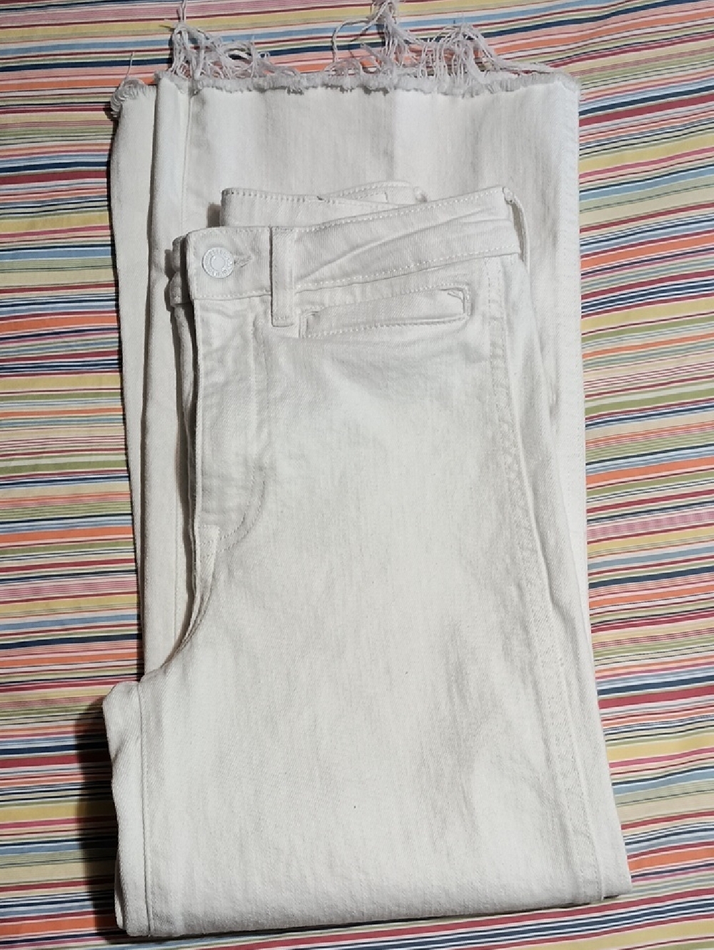 H&M White Wide Leg Jeans Sz. 2